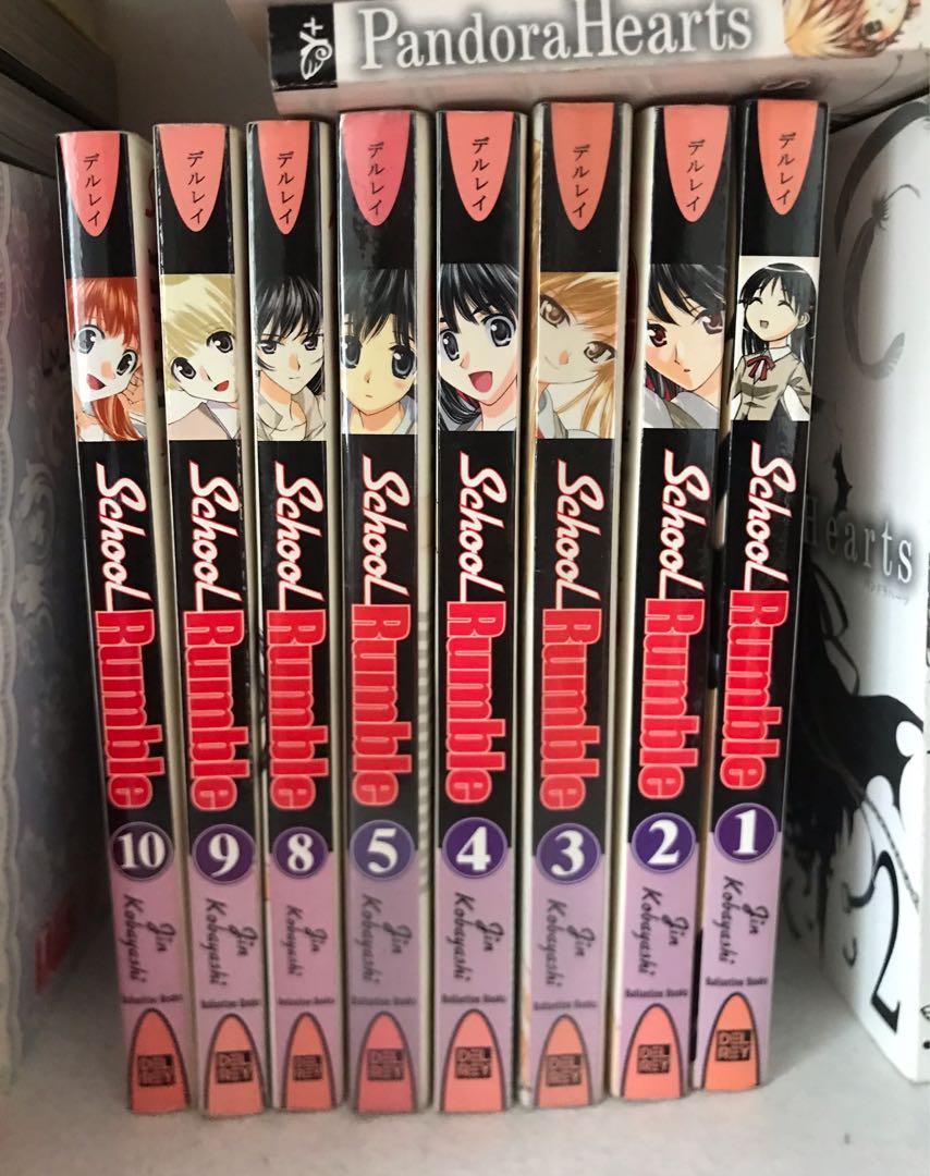 School Rumble Manga Complete 1-10 volumes (Category: Comics & Manga) located in Quezon City. Submitted by tyragoods.ph (Listing ID 1104526505, Image 2). Description: My preloved collection of the amazing manga School Rumble! 🤍 Read the series now, it’s a super feel good manga. Gcash/bdo/bpi 🥰 .