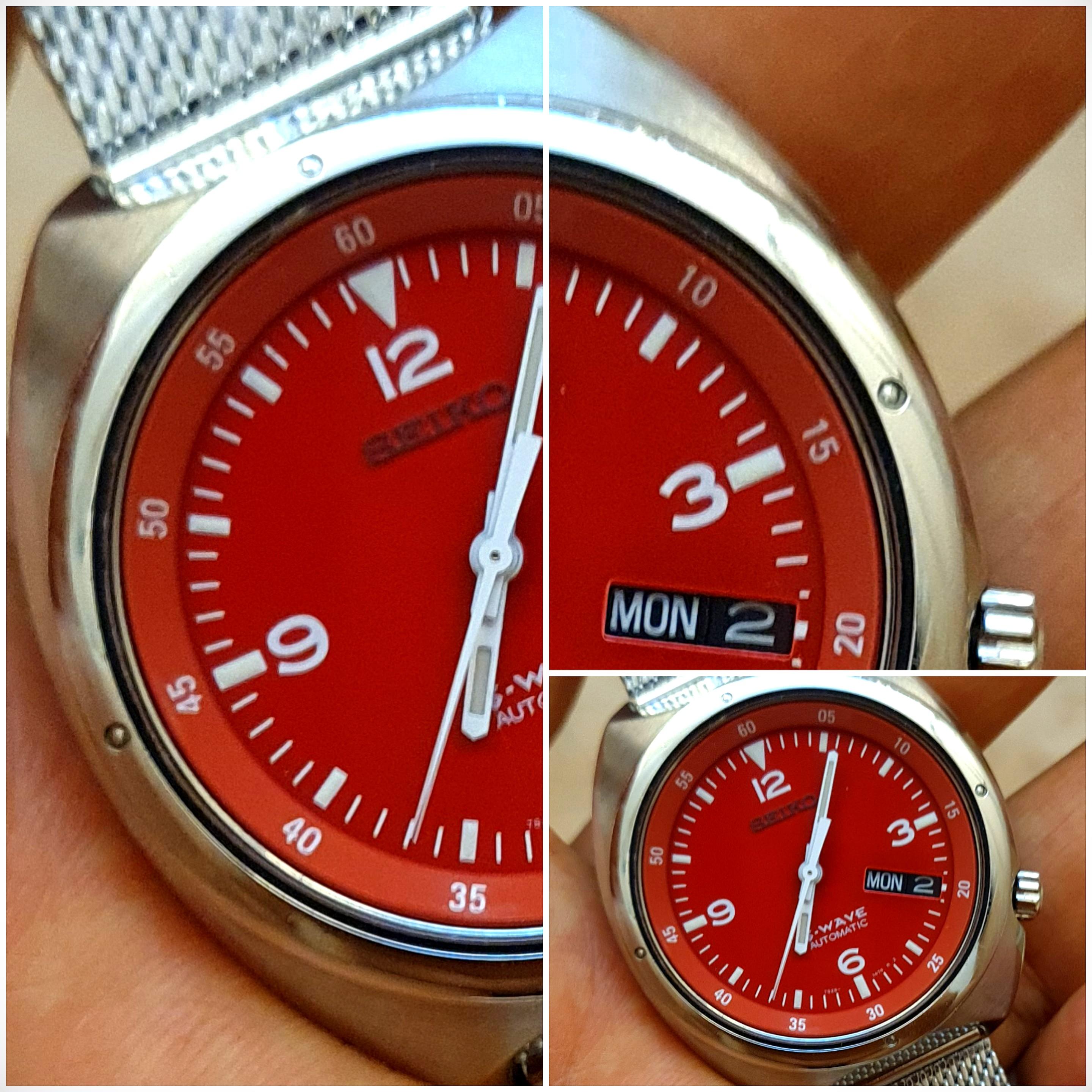 Seiko S Wave SKX227 The Red Corvette Discontinued Super Rare