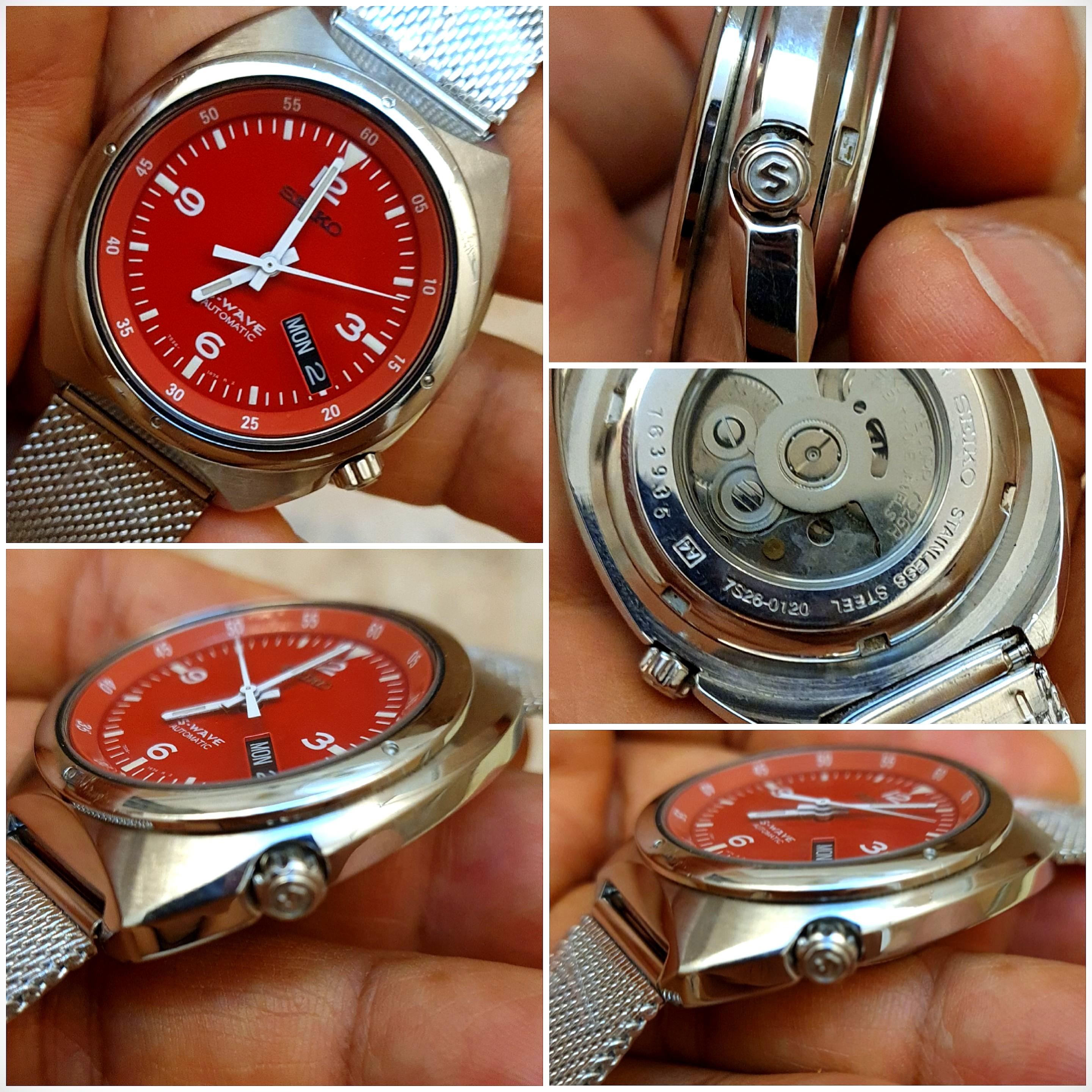 Seiko S Wave SKX227 The Red Corvette Discontinued Super Rare
