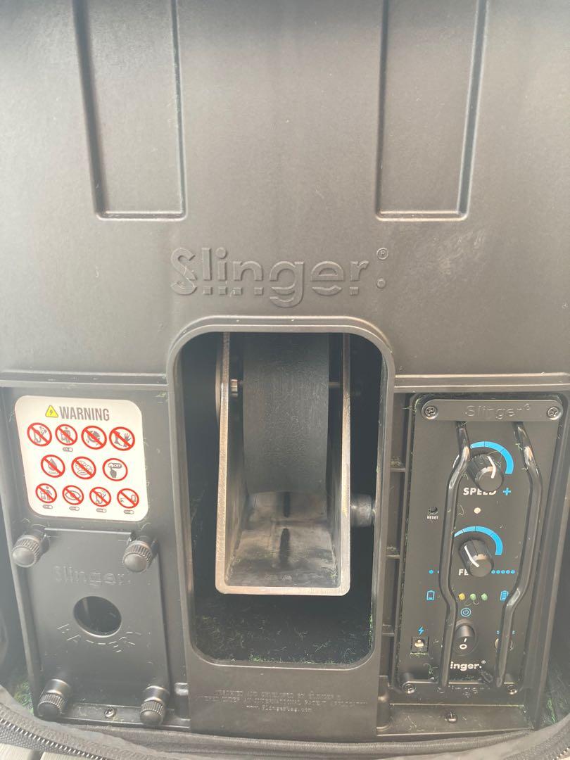 Slinger tennis ball machine (Barely used), Sports Equipment, Sports