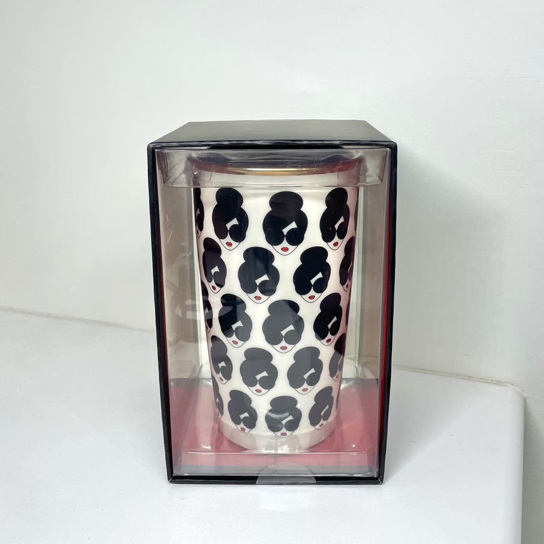 Starbucks x Alice+Olivia 限量滿版小頭像陶瓷杯 全新, 家具及居家用品, 廚具和餐具, 餐具和餐具在旋轉拍賣