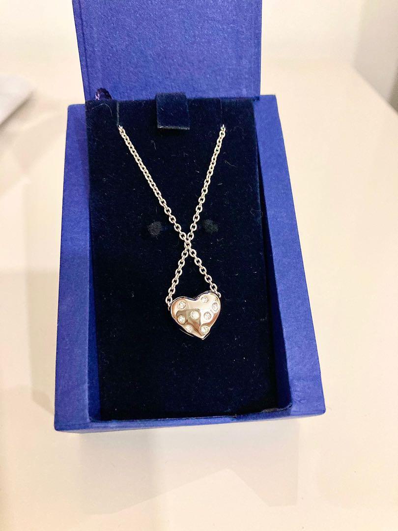 Swarovski Puffed Heart Pendant Necklace