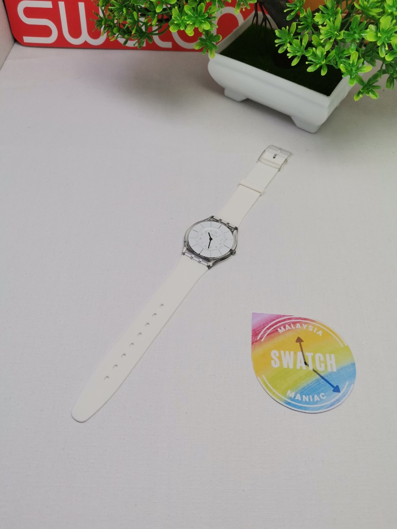 Swatch white classiness on sale ladies watch sfk360
