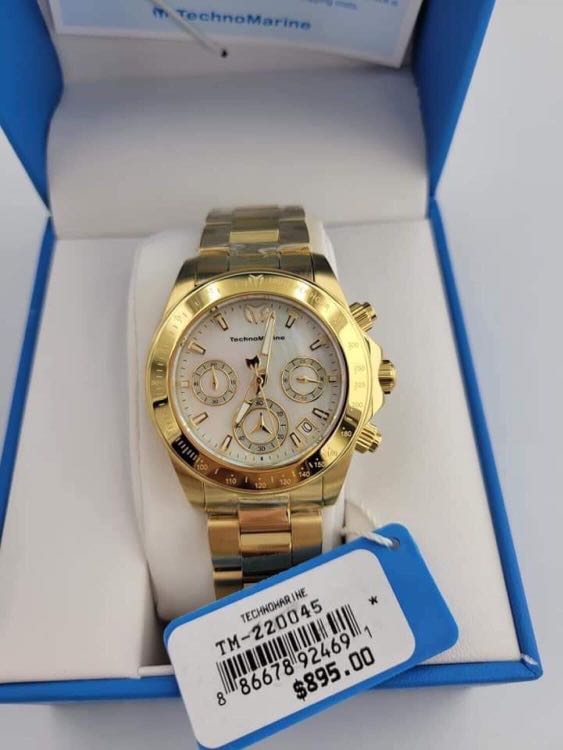 Technomarine mother of pearl watch sale