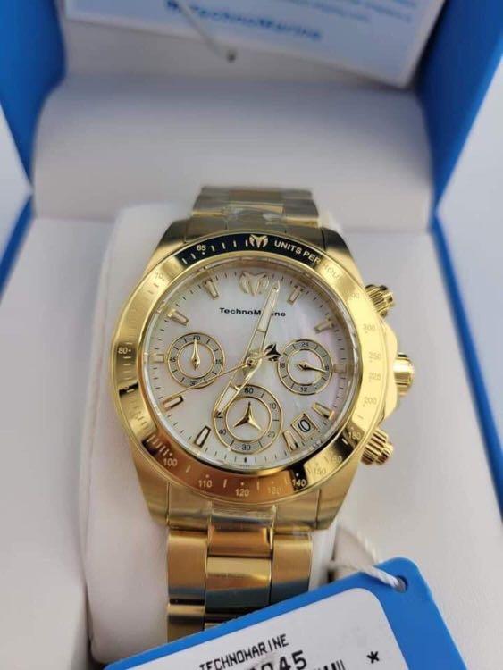 Technomarine mother of pearl clearance watch