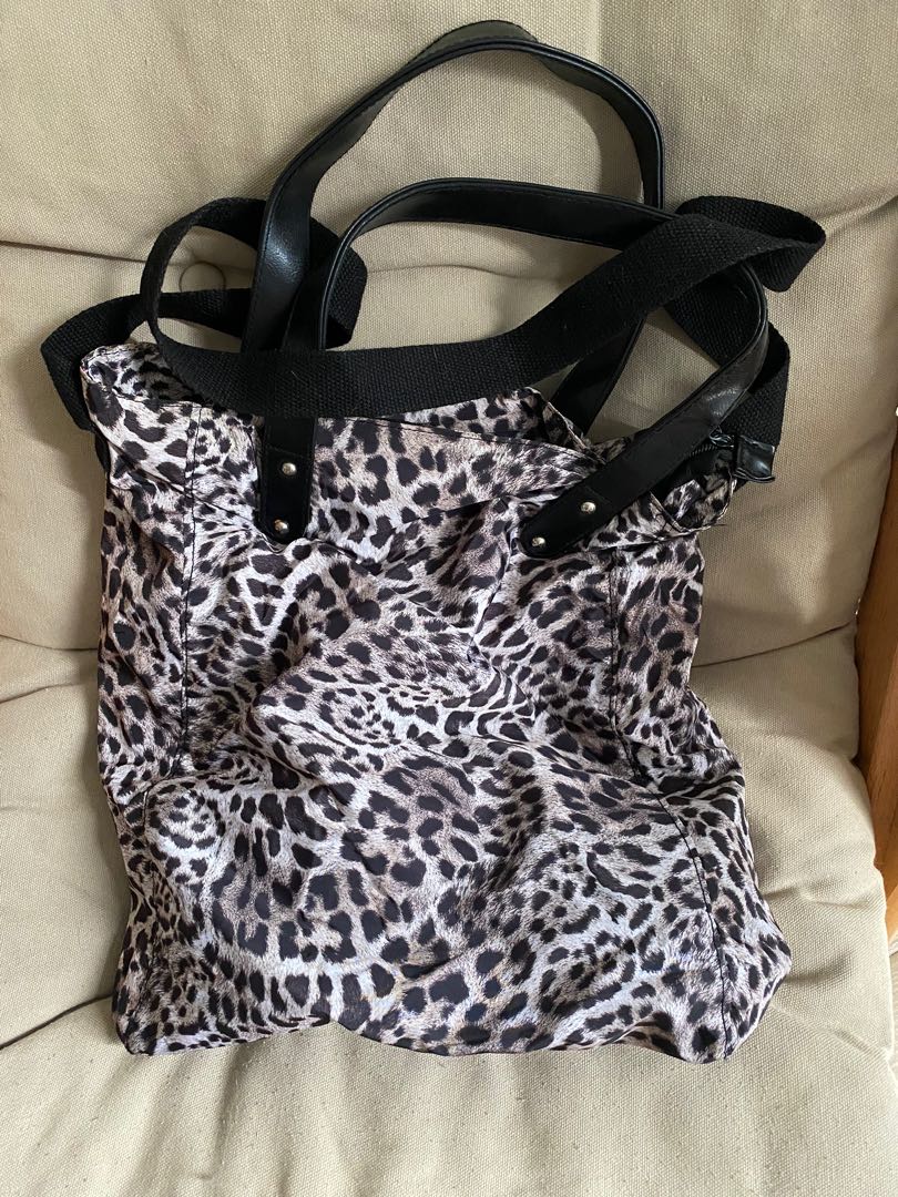 Leopard print tote bag topshop sale