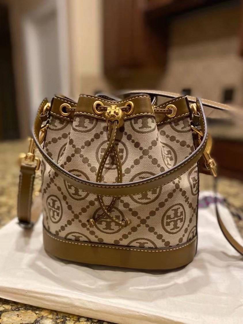 Tory Burch T Monogram Jacquard Bucket Bag