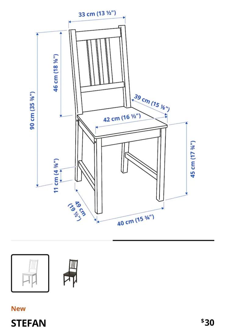 Used Ikea Chair (1no), Furniture & Home Living, Furniture, Chairs on