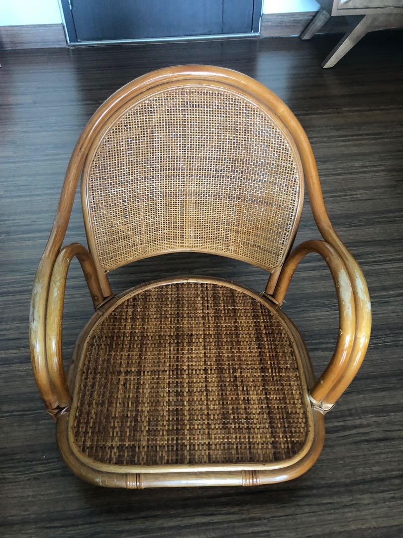 Wooden floor chair, Furniture & Home Living, Furniture, Chairs on Carousell
