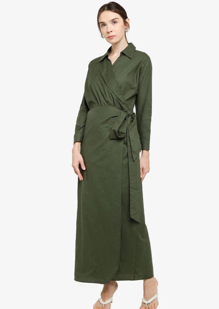 Zalia basic wrap dress