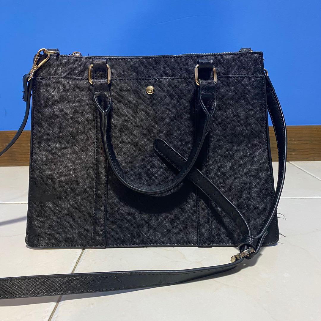 Zalora Metal Handle Tote Bag Women s Fashion Bags Wallets Tote Bags on Carousell