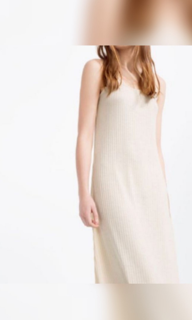 zara white knit dress