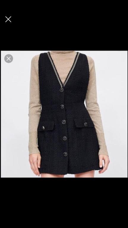 Zara tweed blazer dress size M Women s Fashion Clothes on Carousell