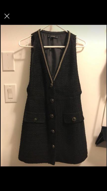 Zara top tweed vest