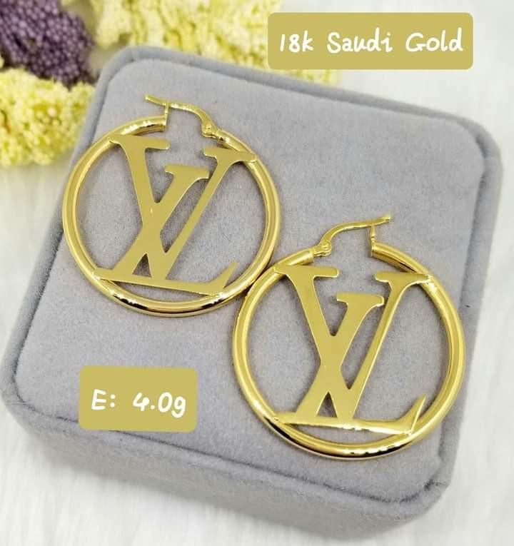 LV Hoop Earrings, Women's Fashion, Jewelry & Organisers, Earrings on  Carousell