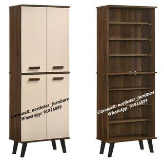 4 Doors Tall Shoe Cabinet (maple oak colour)