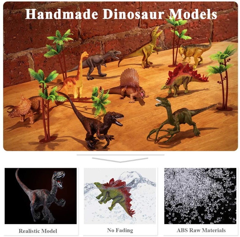 TEMI Dinosaur Toy Figure with