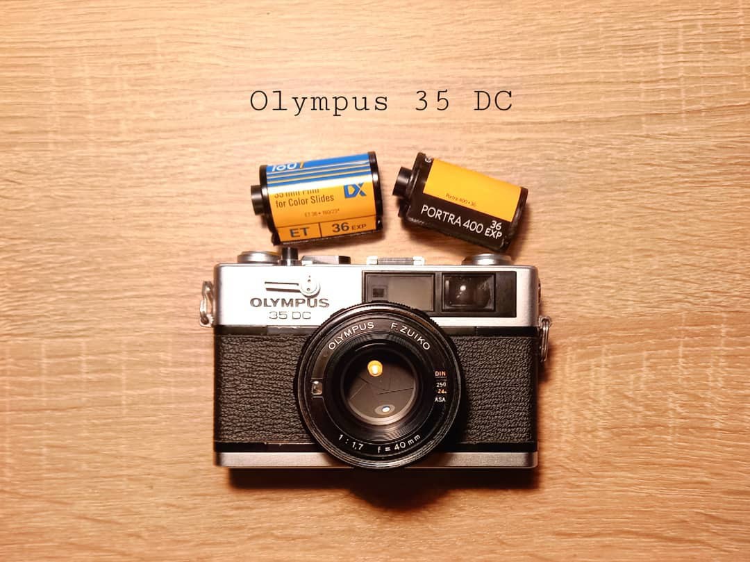 超方便Olympus 35DC 入門菲林相機大光圈, 攝影器材, 相機- Carousell