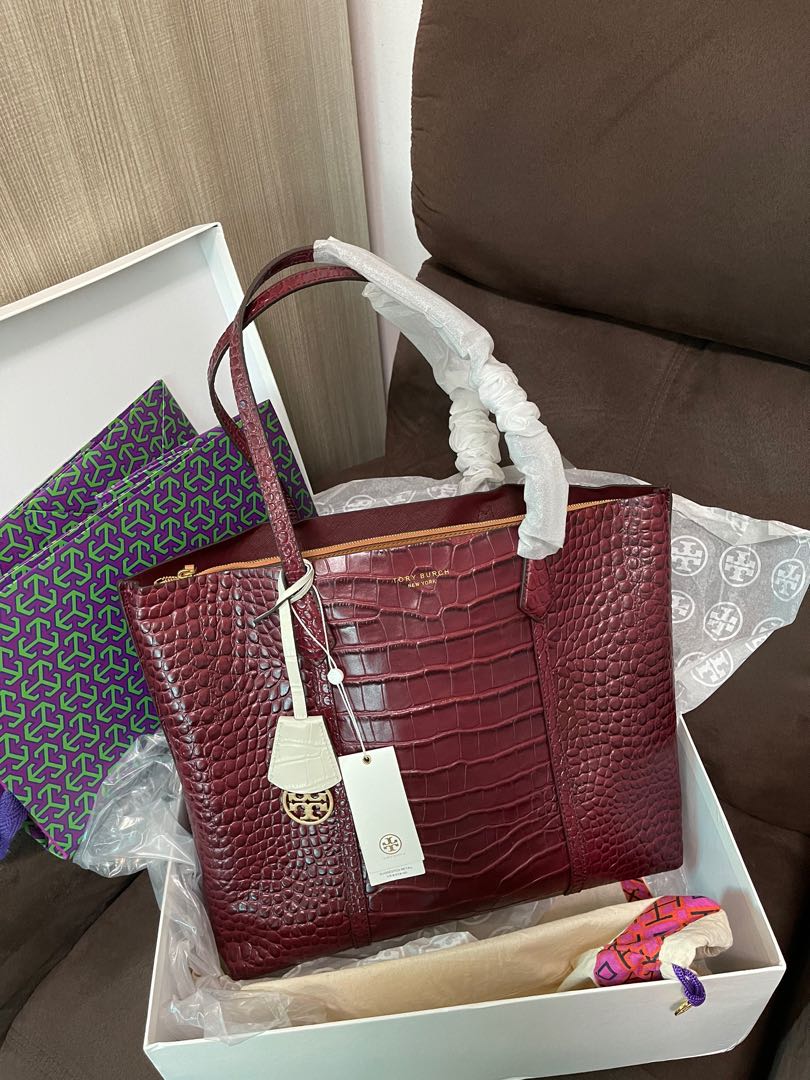 Tory burch perry best sale embossed