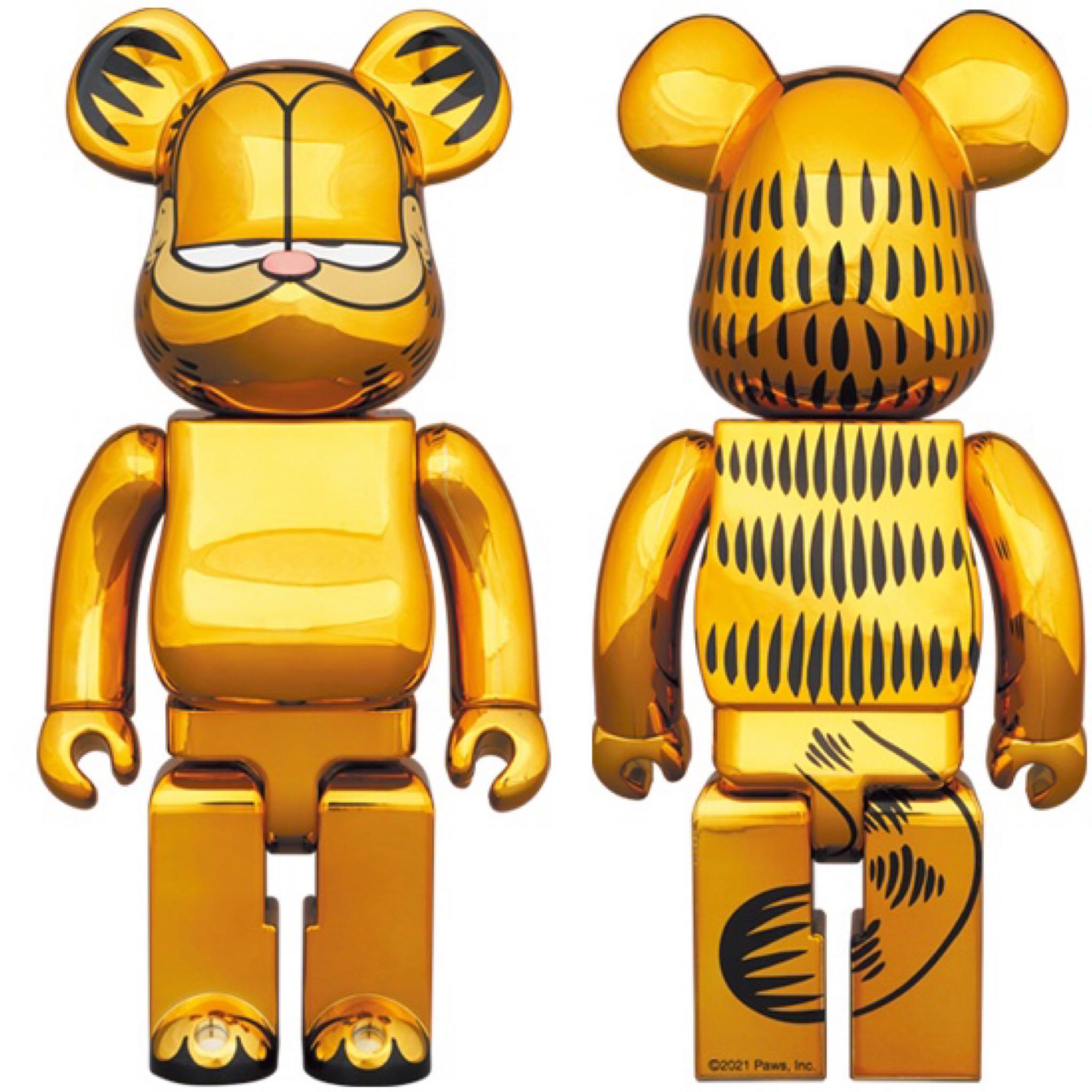 預售Pre-order）Be@rbrick 1000% Garfield Gold Chrome Ver. Bearbrick