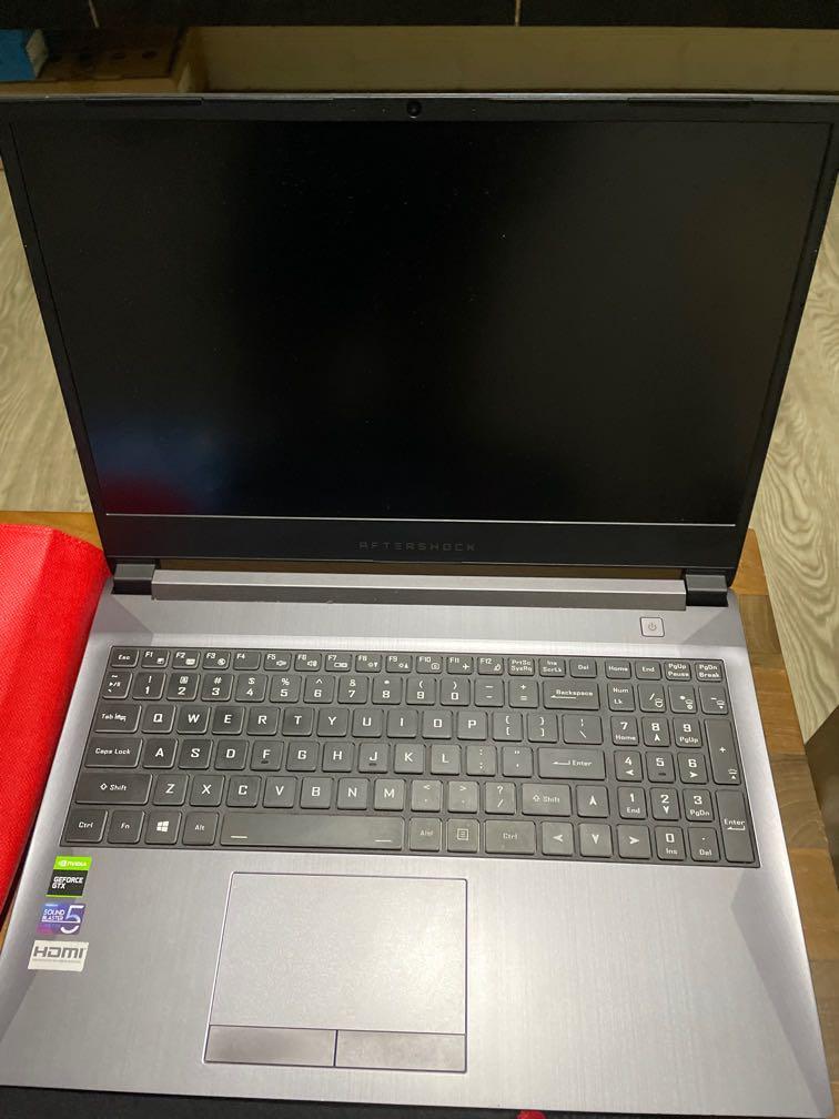 AFTERSHOCK FORGE (Category: Laptops & Notebooks) located in Singapore. Submitted by willson.123 (Listing ID 1108439721, Image 3). Description: Aftershock Forge 15 8GB RAM NVIDIA GTX 1050 Storage : 512GB Bought in 2019 Good laptop to game and edit videos .
