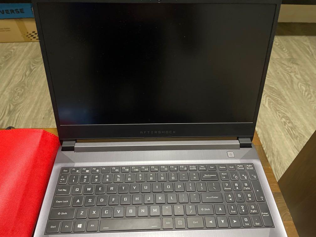 AFTERSHOCK FORGE (Category: Laptops & Notebooks) located in Singapore. Submitted by willson.123 (Listing ID 1108439721, Image 2). Description: Aftershock Forge 15 8GB RAM NVIDIA GTX 1050 Storage : 512GB Bought in 2019 Good laptop to game and edit videos .