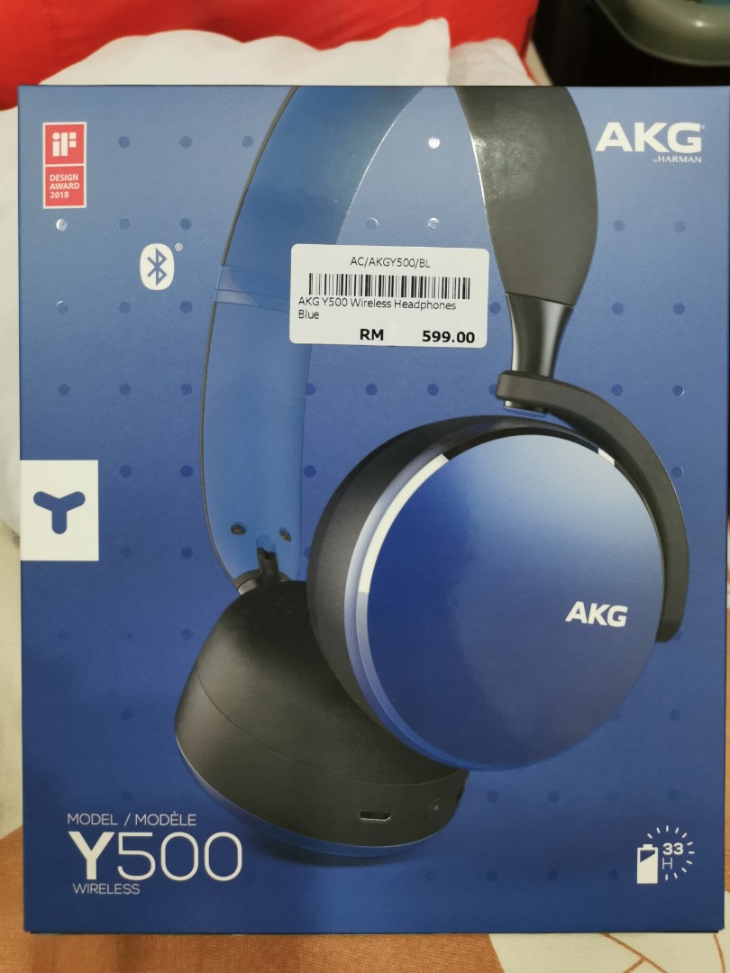 Scheur Th diepte AKG Y500 wireless headphone, Audio, Headphones & Headsets on Carousell