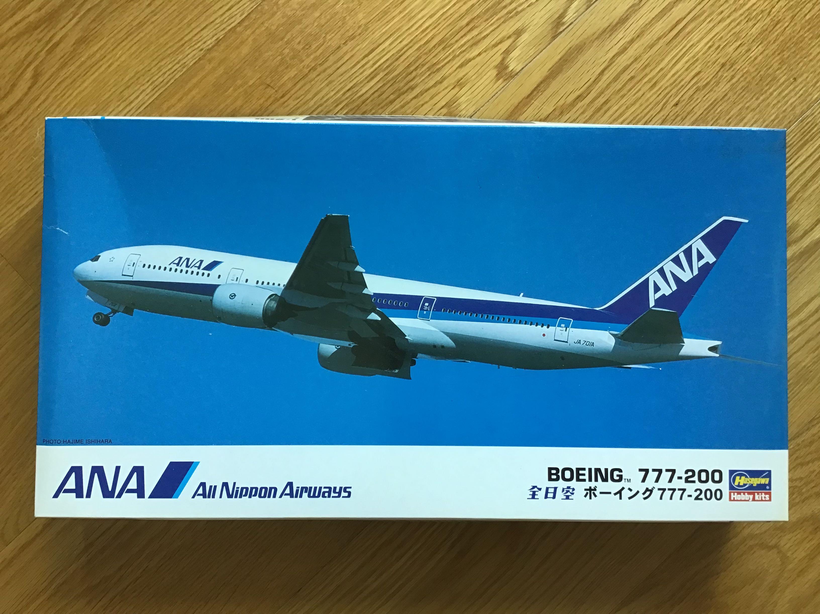 ANA 全日空Boeing 777-200 Hasegawa 1:200 模型飛機, 興趣及遊戲, 收藏 
