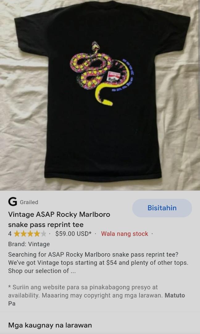 Vintage マルボロ スネークパス ASAP ROCKY着用 半袖Tシャツ-
