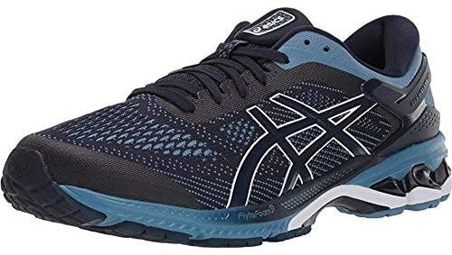 Asics men's gel-kayano 26 2025 running shoes - midnight/grey floss