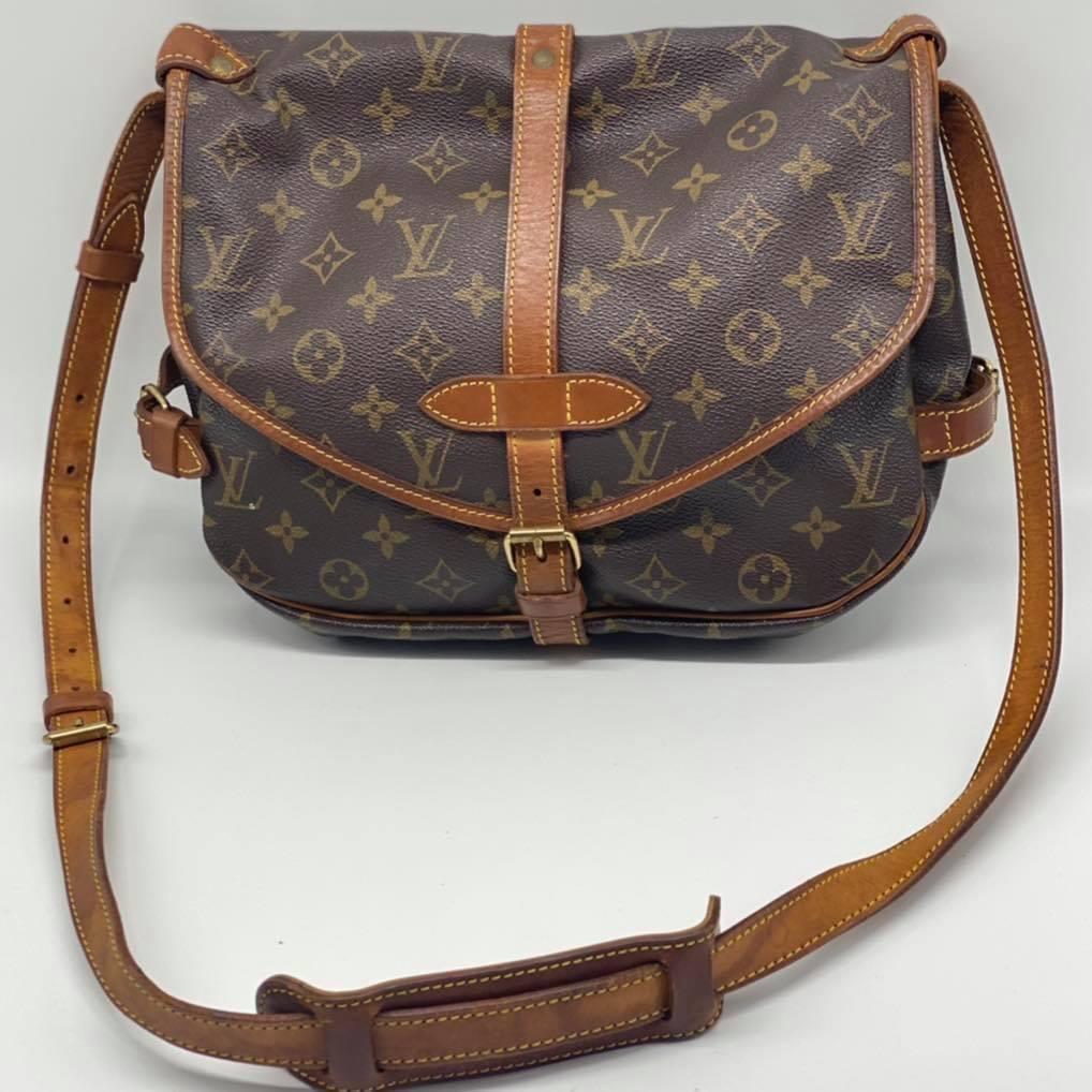 Handbag Leather Louis Vuitton Dark Patina, Luxury, Bags & Wallets on  Carousell