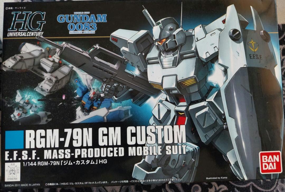 HGUC Mobile Suit Gundam RGM-79N GM Custom 1/144 Plastic Model Kit GUNPLA NEW 