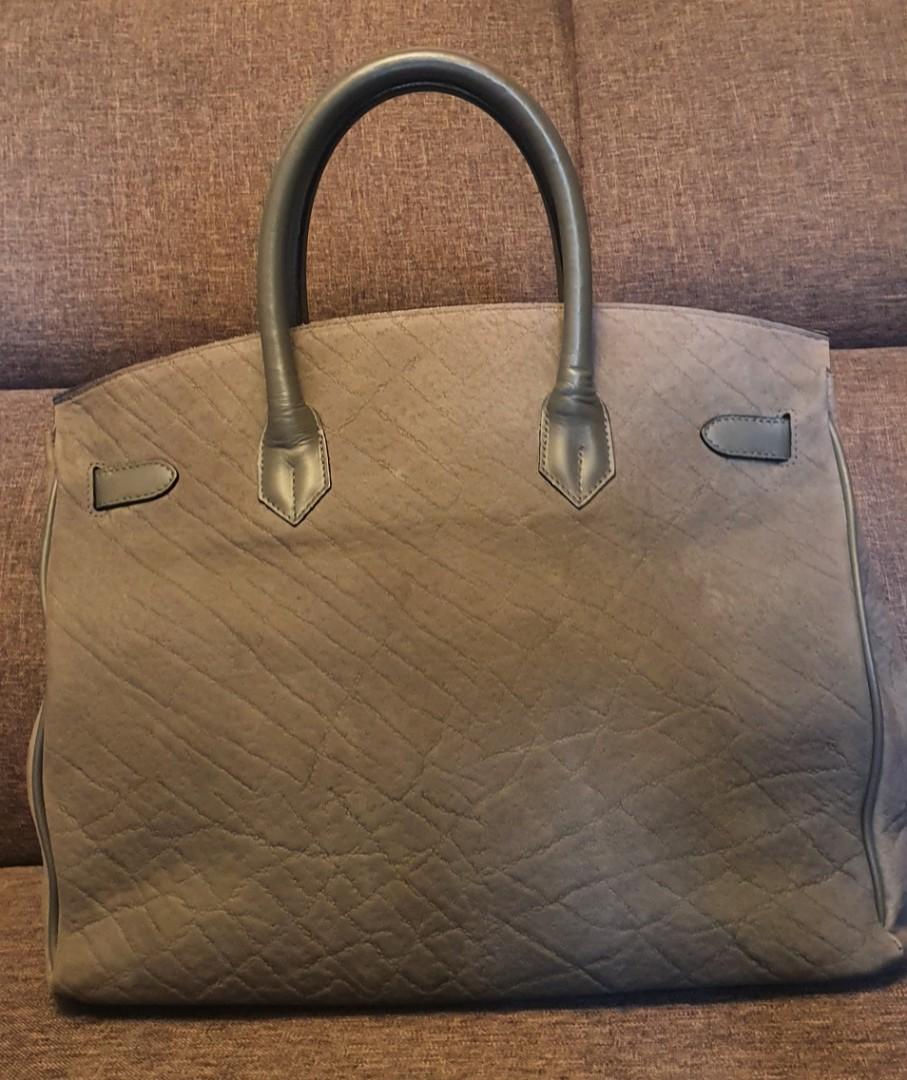 Birkin Type Elephant Skin, Luxury, Bags & Wallets on Carousell