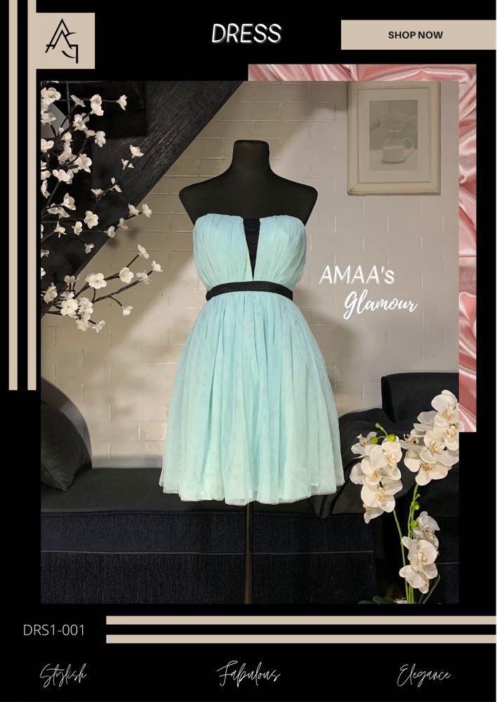Minuet layered powder blue tulle dress Debut Gown cocktail formal dress