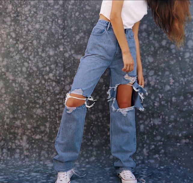 Long jeans, Women's Fashion, Bottoms, Jeans & Leggings on Carousell