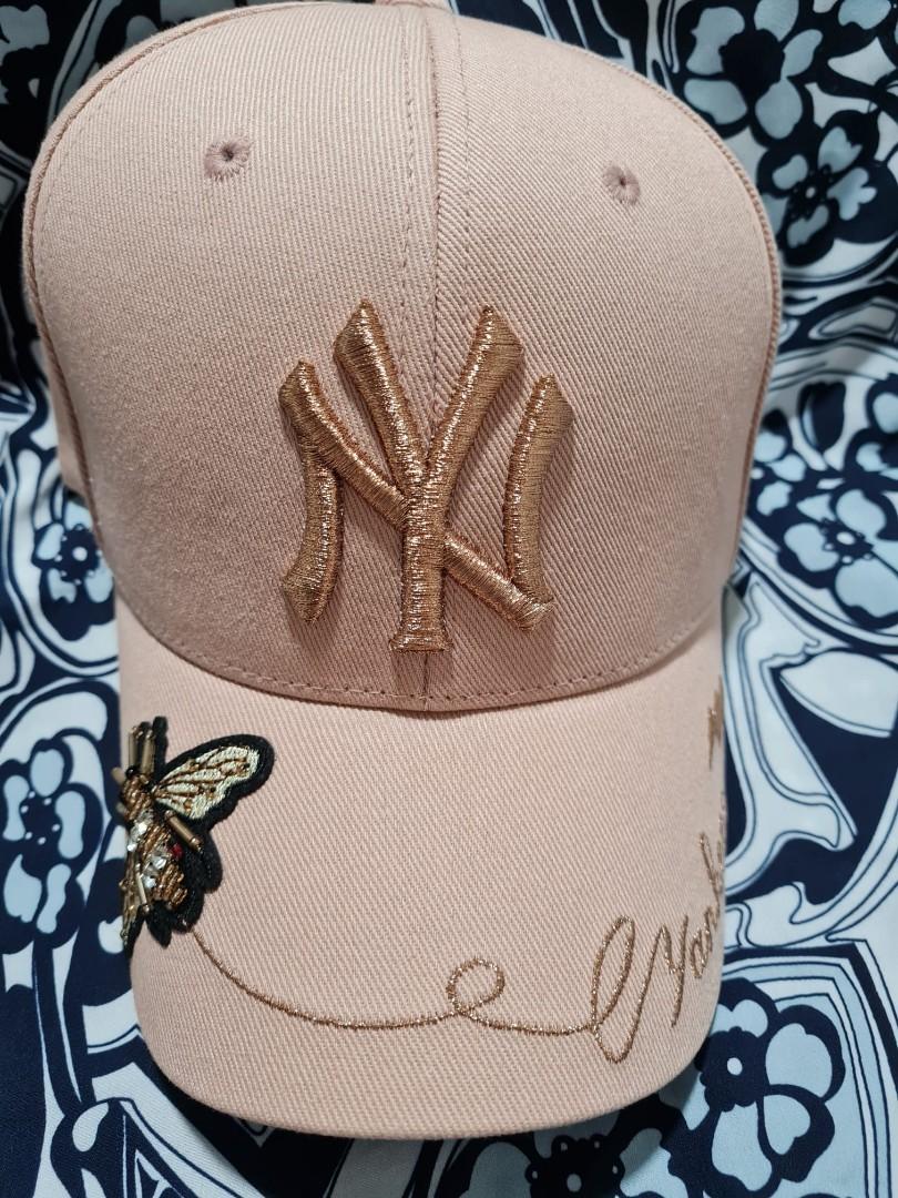 NÓN MLB NEW YORK YANKEES ROSE BEE ADJUSTABLE CAP  IVORY