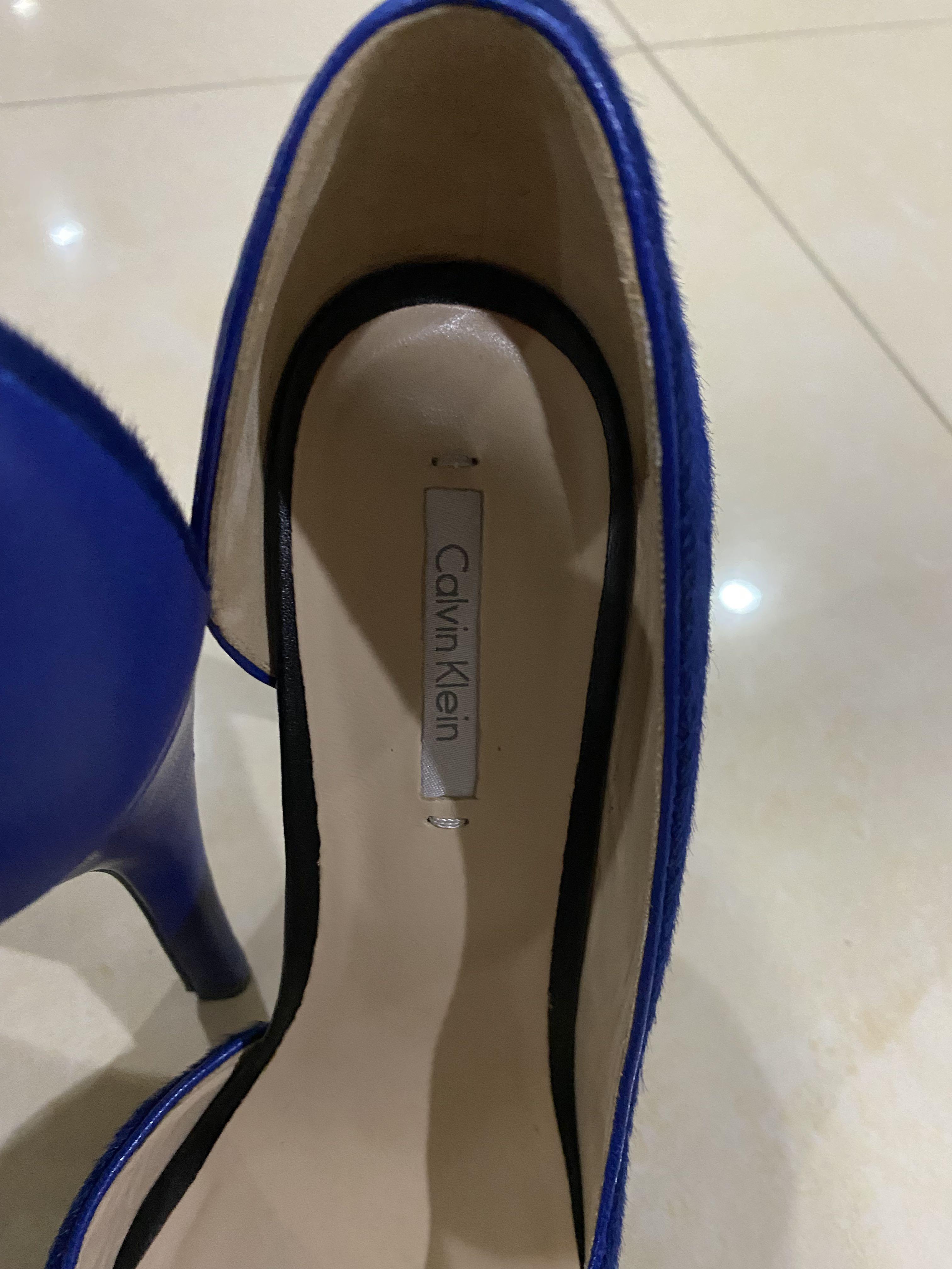 Calvin klein blue heels clearance