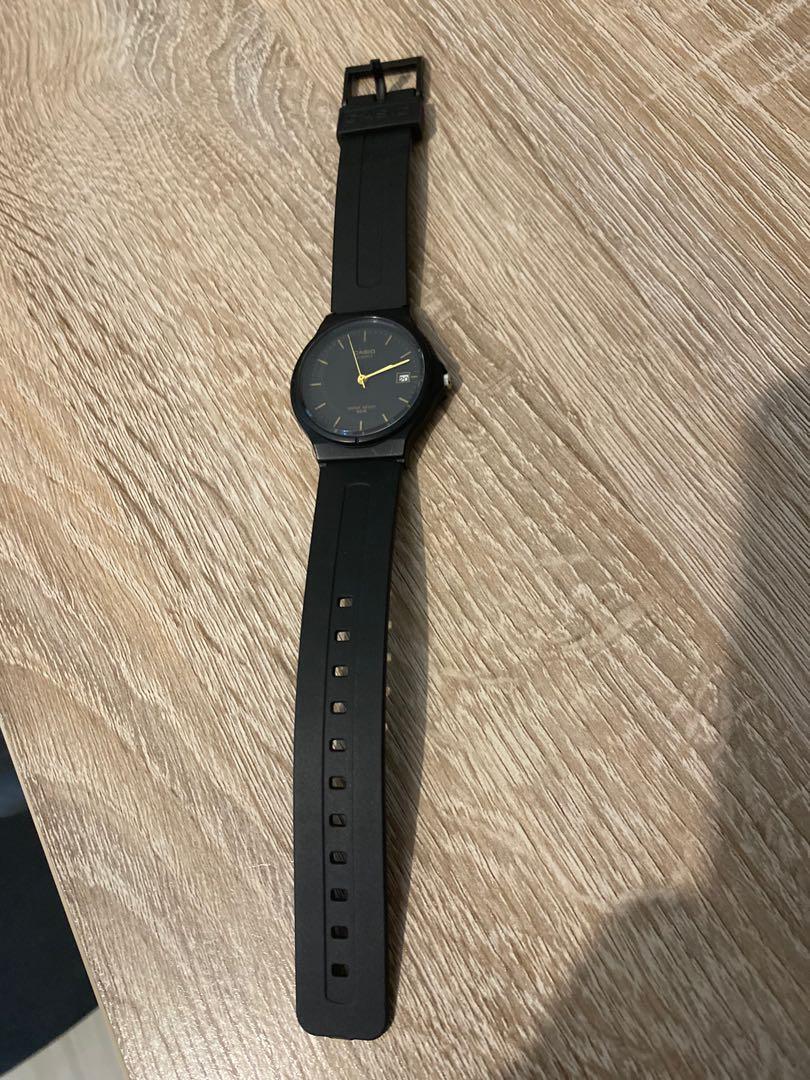 Casio black and gold watch women s fashion watches accessories