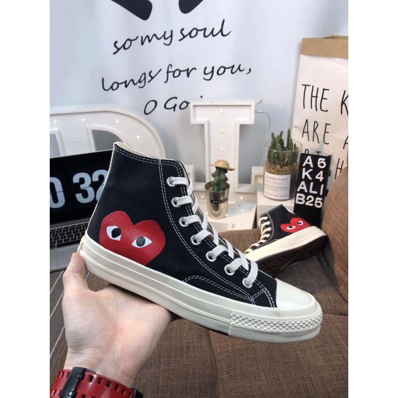 Cdg converse black and white outlet