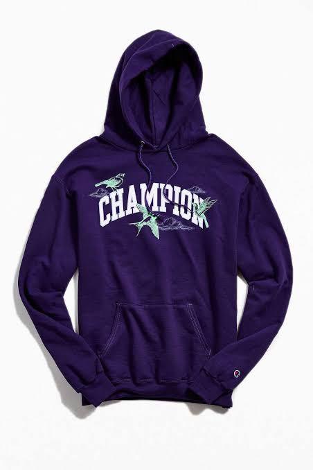 Purple champion hoodie urban outfitters store