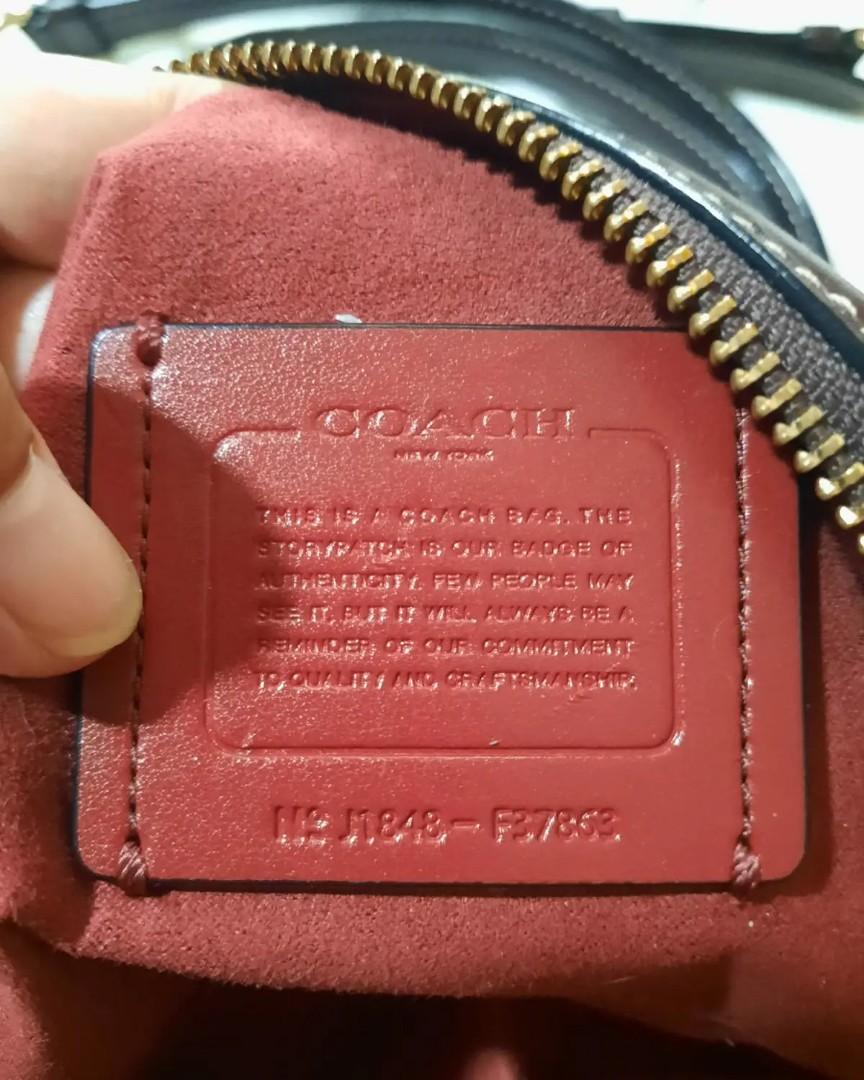 Coach Ivie Dome Crossbody Oxblood