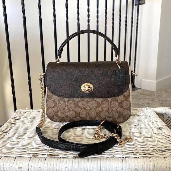 Coach tricolor deals bag