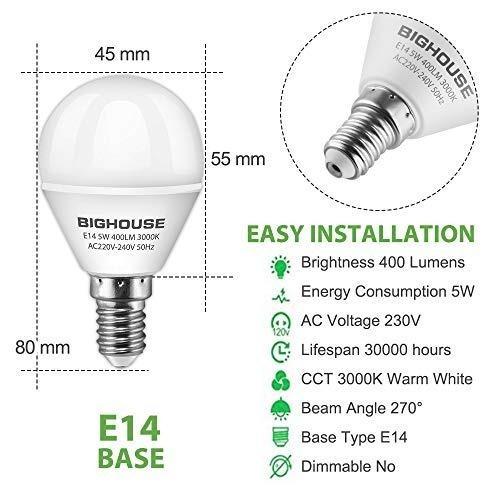1 x golfball e14 small edison screw eco halogen bulb 2025