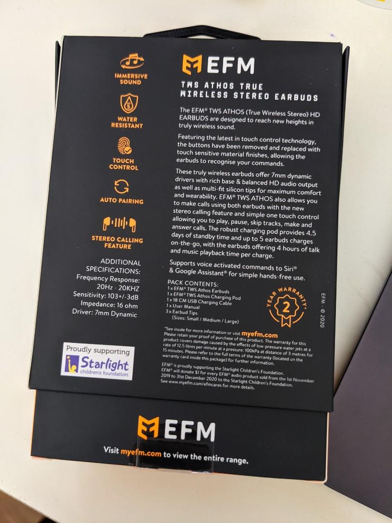 Efm athos tws earbuds on sale