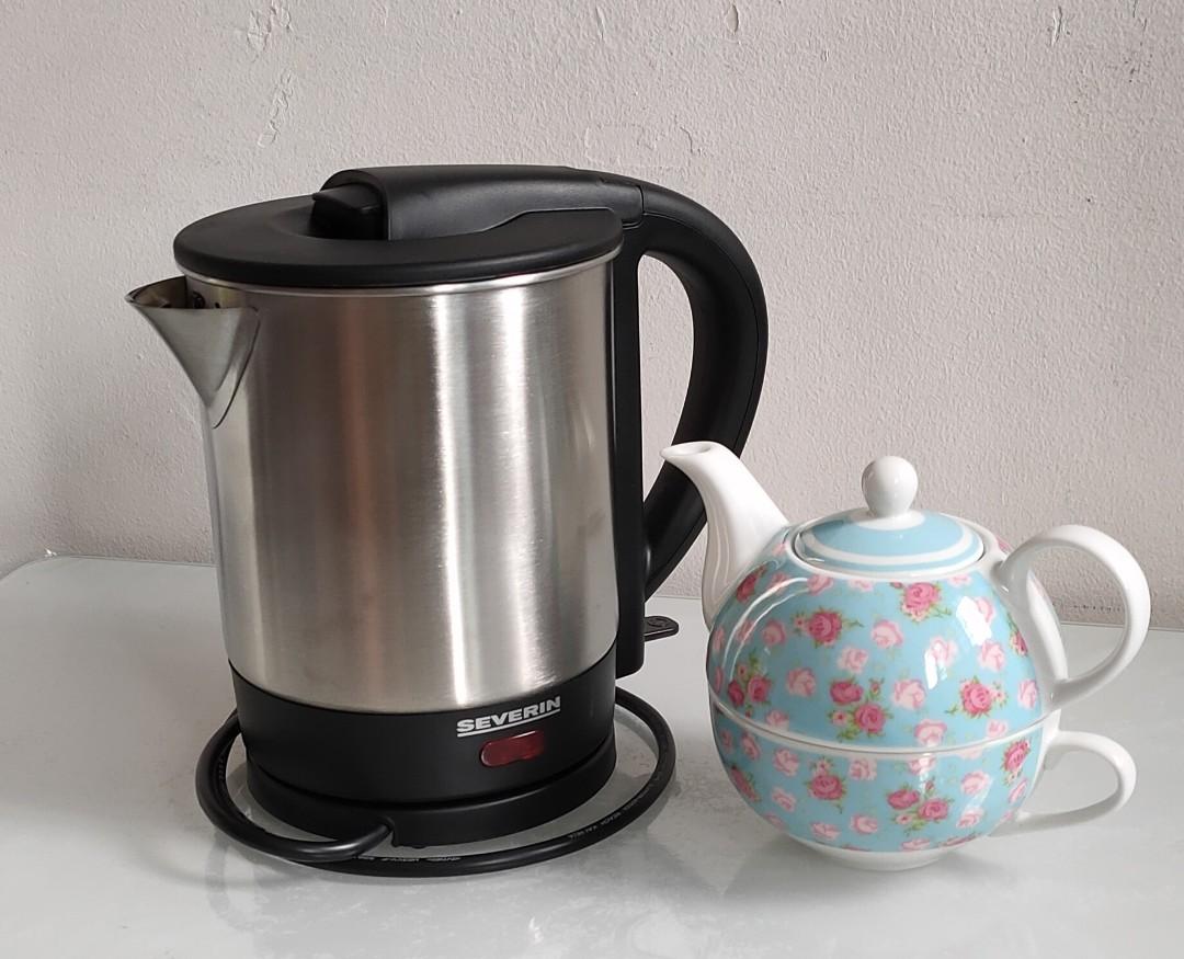 Electric kettle and sales teapot set