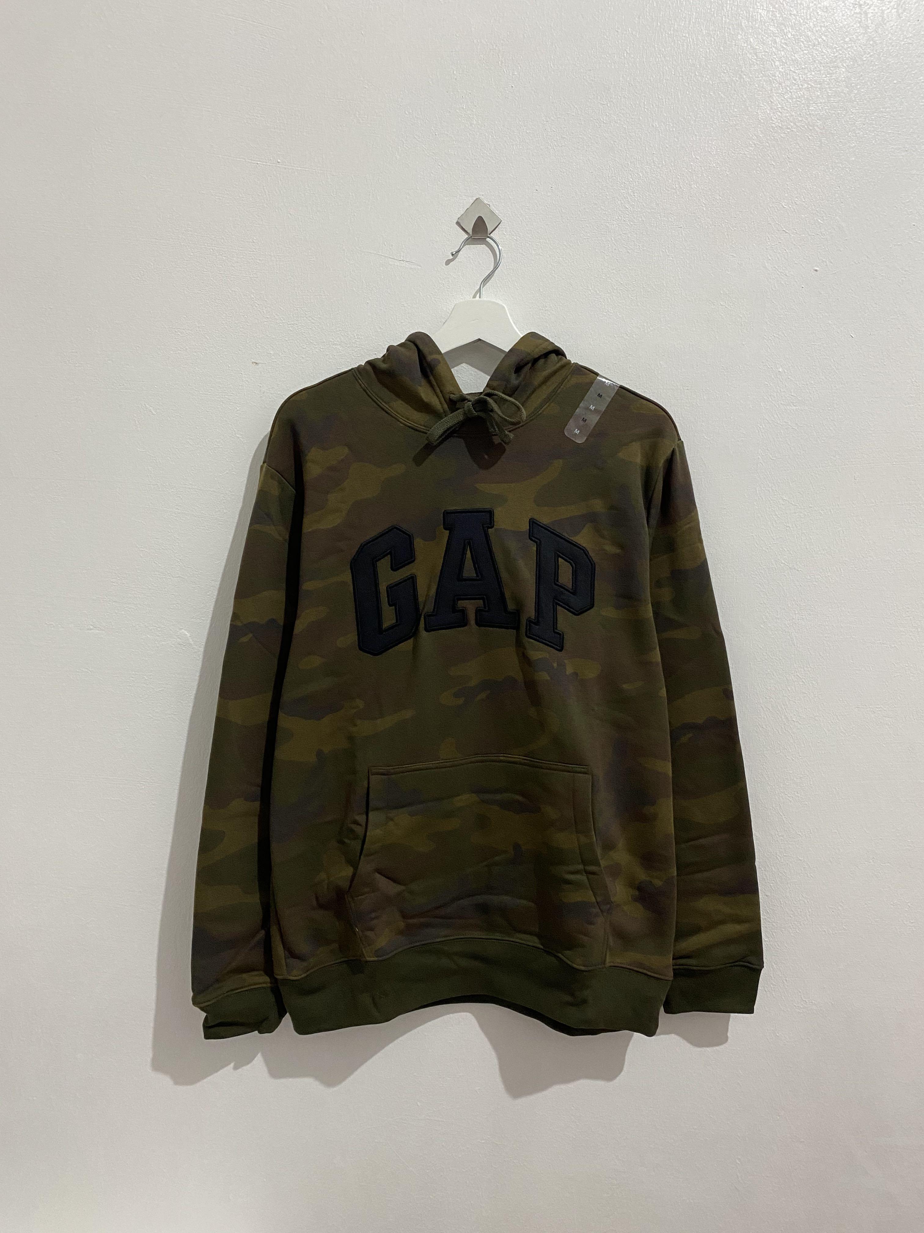 GAP camo hoodie BRAND NEW WITH TAG READYSTOCK Men s Fashion Tops Sets Hoodies on Carousell