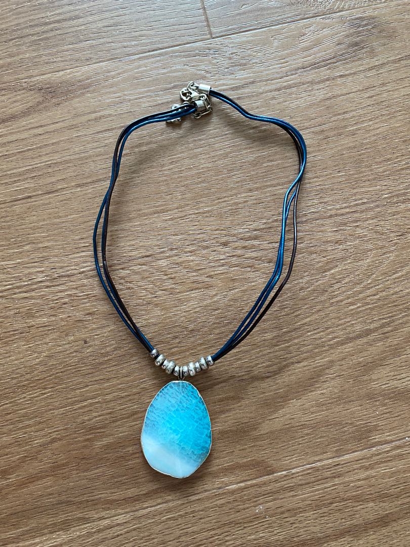 Agate statement necklace outlet