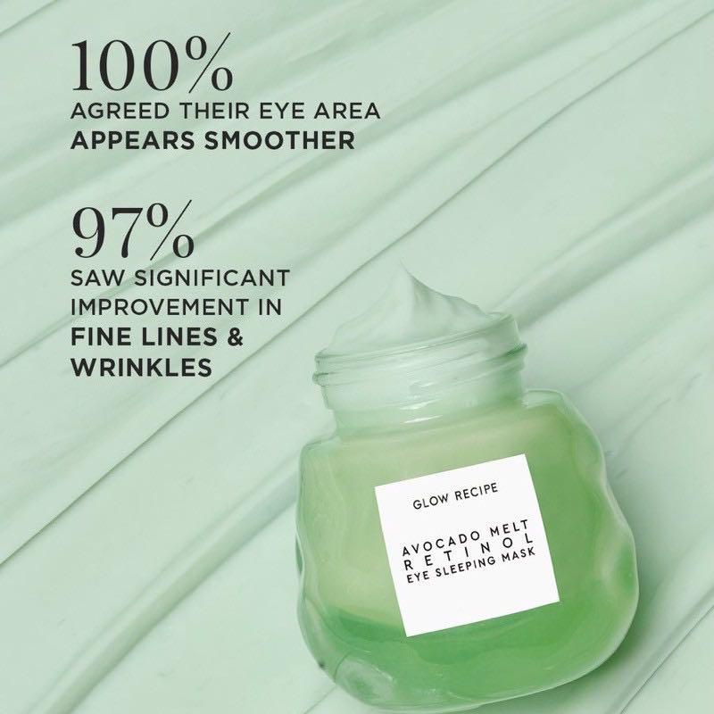 Glow Recipe Avocado Melt Retinol Eye Sleeping Mask, Beauty & Personal