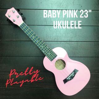 INSTOCK! Baby Light Pink Colour 23" Inch Concert Ukulele Brand New Uke Ukelele