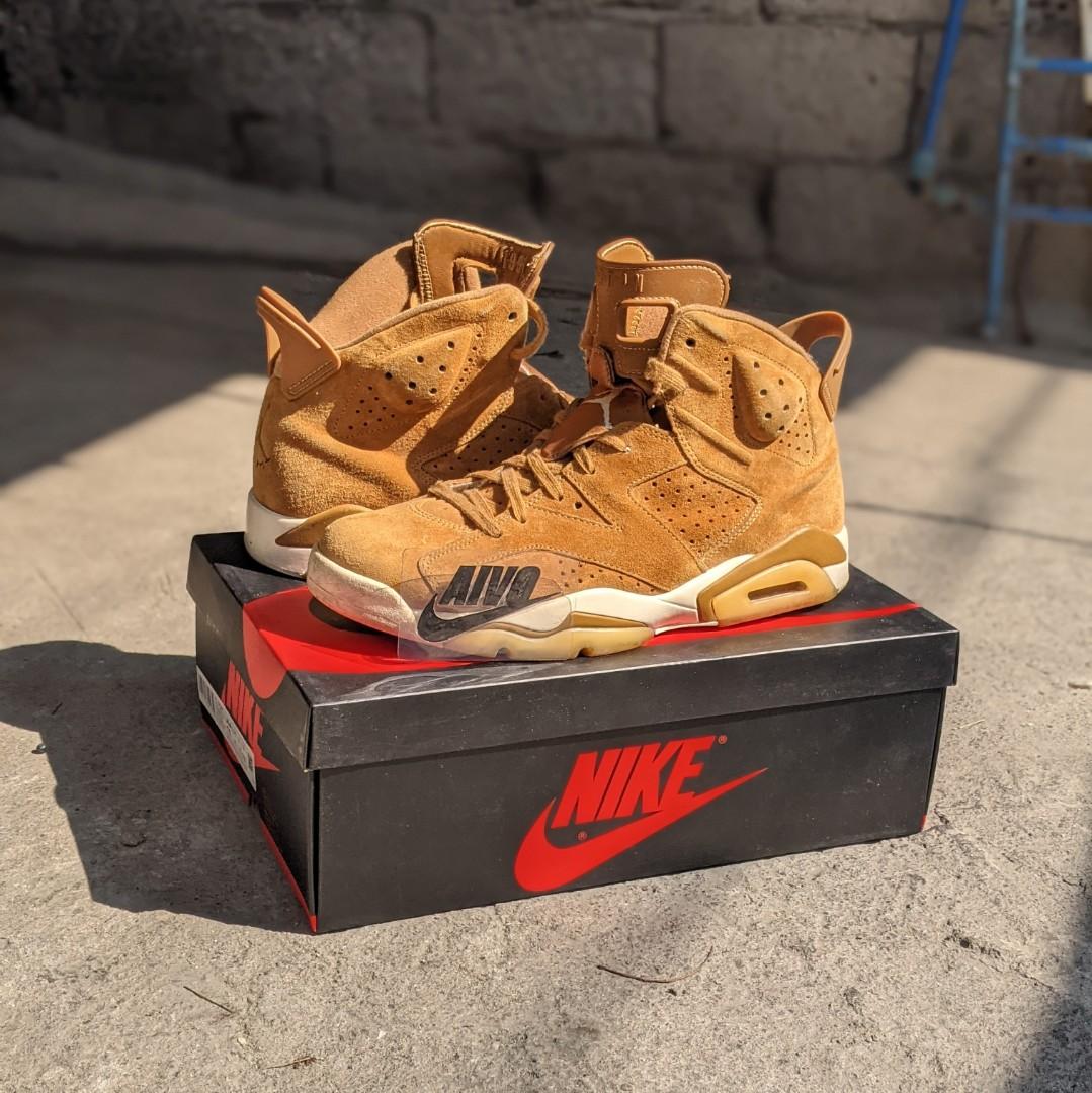 Jordan 6 2024 wheat on feet